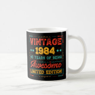Mug Vintage 1984 Fait en 1984 40e anniversaire 40 ans