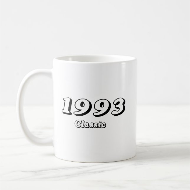 Mug Vintage 1993 Classic Retro Design (Gauche)