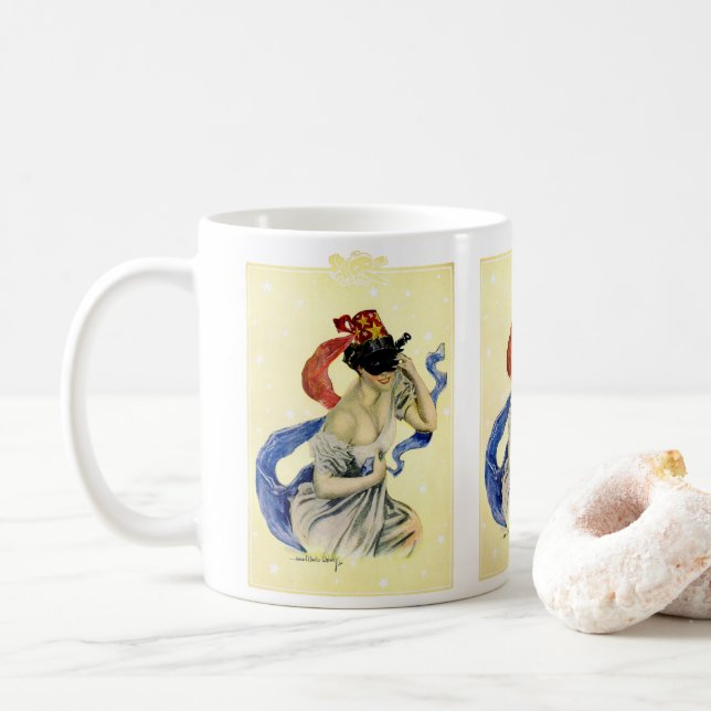 Mug Vintage 4 juillet Patriotique (Avec donut)