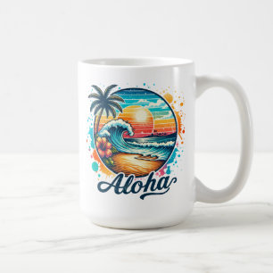 Mug Vintage Beach Aloha Sublimation-94953