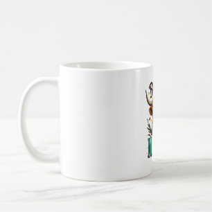 Mug Vintage Blessed Maman Vache Highland Tournesol Wes
