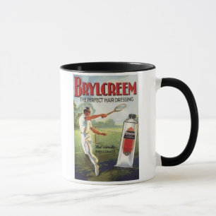 Mug Vintage Brylcreem Man Jouant À Une Publicité De 