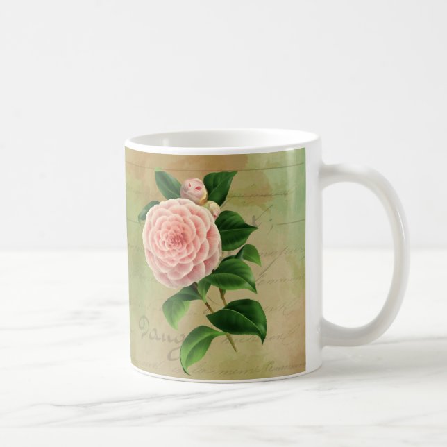 Mug Vintage Camellia Botanique (Droite)
