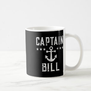Mug Vintage Capitaine Bill Boat Propriétaire Art Boat