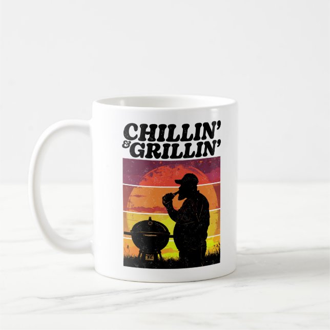 Mug Vintage Chillin’ & Grillin’ Perturbé (Gauche)