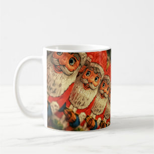 Mug Vintage Christmas Santa Paper