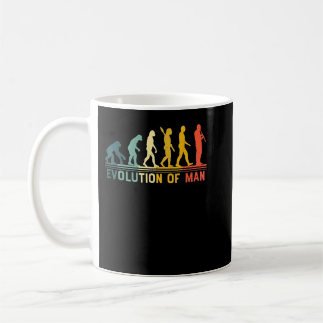 Mug Vintage Clarinet Funny Evolution Ma (Gauche)