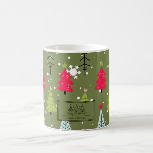 Mug Vintage classique Motif-arbre de Noël (2)