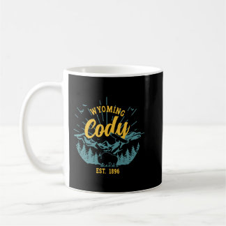 Mug Vintage Cody Wyoming Mountains Bison Eagle Pullove