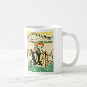 Mug Vintage Cowboys, Joyeux Anniversaire Cowhand ! Mus