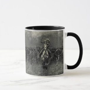 Mug Vintage Cowboys, un stampede de Frederic Remington