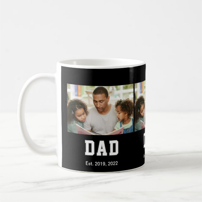 Mug Vintage Dad Established Gift Photo (Gauche)