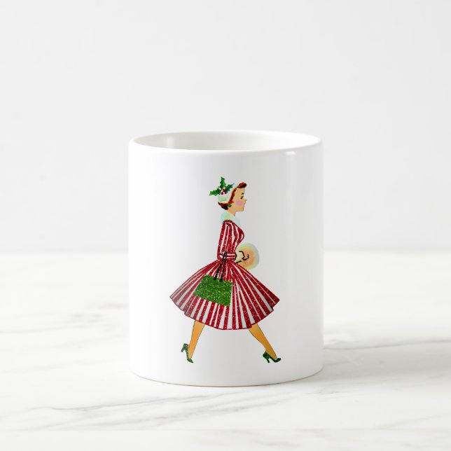Mug vintage de Noël 1950 (Centre)