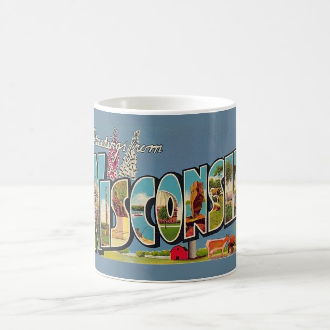 Mug vintage du Wisconsin (Centre)