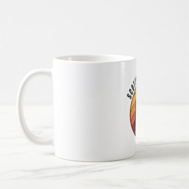 Mug Vintage écossaise Terrier Sunse (Gauche)