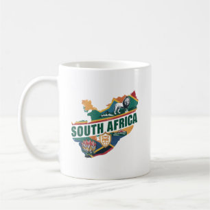 Mug Vintage Élégant Afrique du Sud Voyage Souvenir