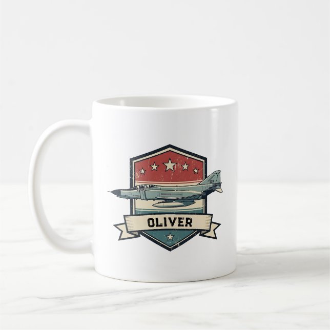 Mug Vintage F-4 Phantom Badge (Gauche)