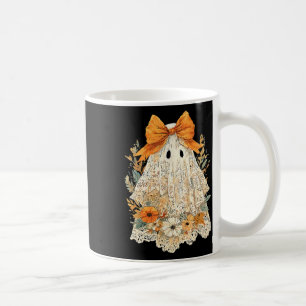 Mug Vintage Floral Halloween Automne Fille Fantôme Lac