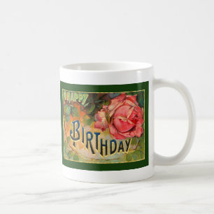 Mug Vintage Floral Joyeux Anniversaire