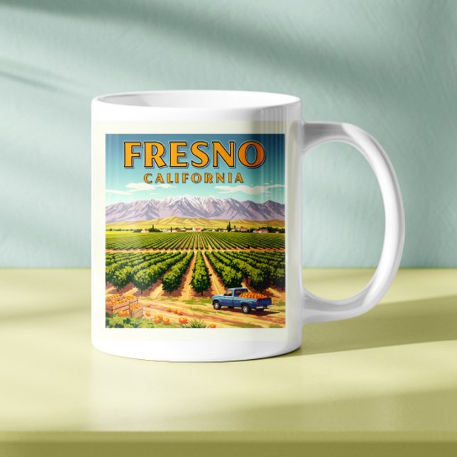 Mug Vintage Fresno California (Créateur téléchargé)