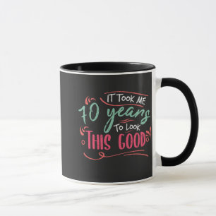Mug vintage Funny 70 ans dire citation