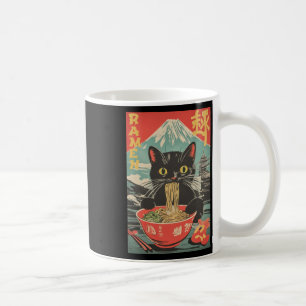 Mug Vintage Funny Chat Ramen Anime Chat Japonais Graph