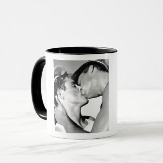 Mug Vintage Gay Hommes marins Kiss DADT
