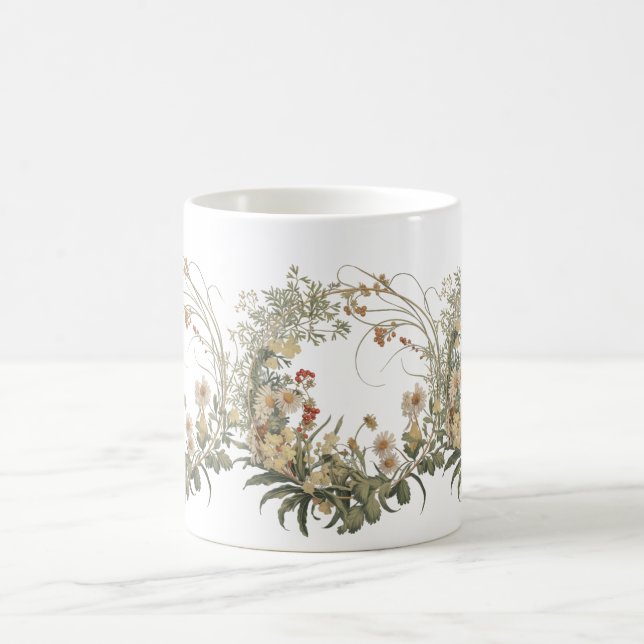 Mug Vintage germe - Élégant botanique (Centre)