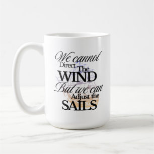 Mug Vintage graphique noir et blanc inspirant