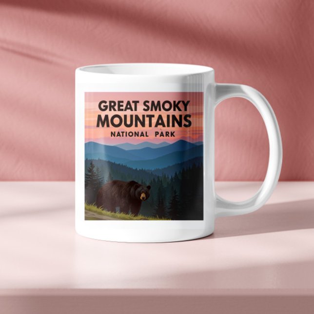 Mug Vintage Great Smoky Mountains Park (Créateur téléchargé)