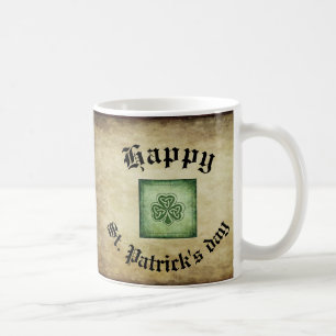 Mug Vintage grundge shamrock irlandais tendance
