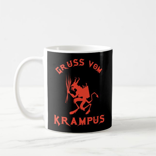 Mug Vintage Gruss vom Krampus (Gauche)