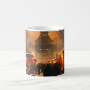 Mug Vintage hiver Snowy Marché de Noël