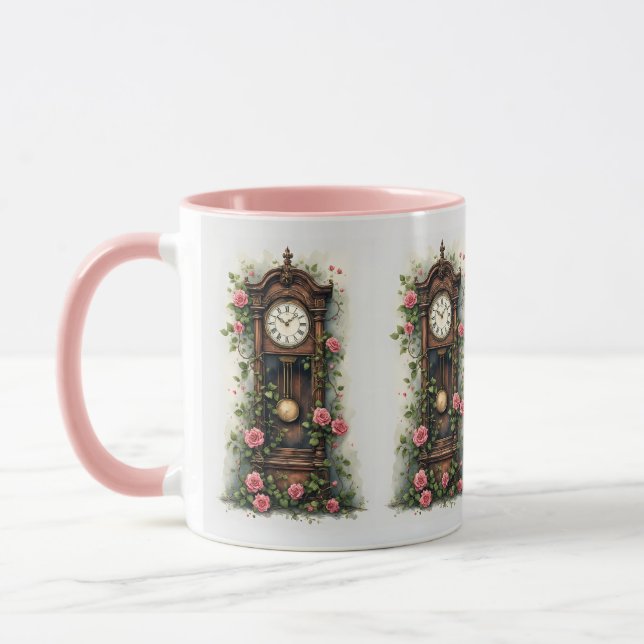 Mug Vintage Ivy Rose Grandfather Clock (Gauche)