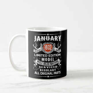 Mug Vintage January 1932 Limited Edition 90th