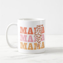 Vintage Mama Leopard Motif