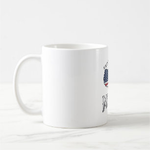 Mug Vintage Merica Patriote Drapeau Carte T-Shirt Desi