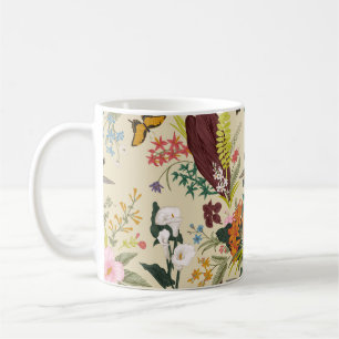 Mug vintage motif floral vintage sans soudure. Fichier