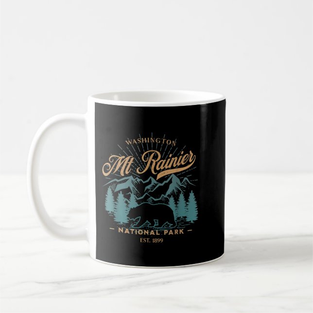 Mug Vintage Mount Rainier National Park Bear (Gauche)