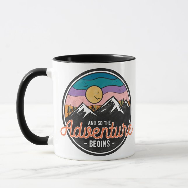 Mug Vintage Mountain Adventure (Gauche)