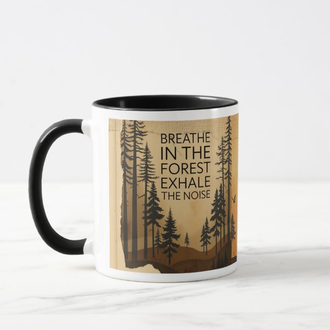 Mug Vintage Nature Journal - Tea-Stained Mix Media (Gauche)