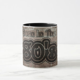 Mug Vintage Né Dans Les Années 80