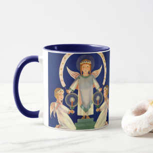 Mug Vintage Noël, anges scandinaves de Santa Lucia