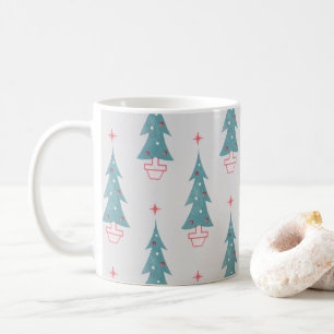 Mug Vintage Noël Arbre Motif de Noël