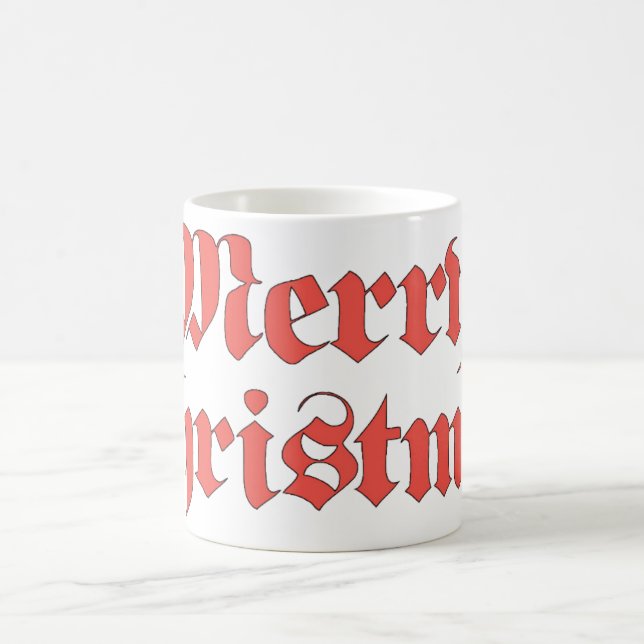 Mug Vintage Noël, Joyeux Noël Texte Design (Centre)