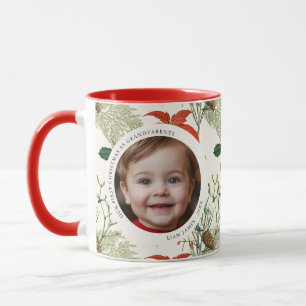 Mug Vintage Noël Verdure Motif Photo
