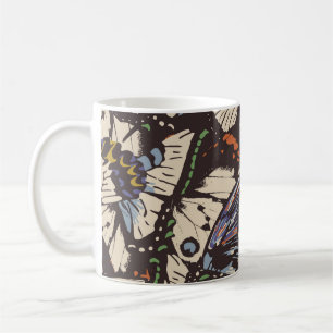 Mug Vintage papillons surface motif. Coloré, t