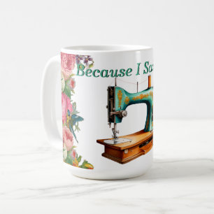 Mug Vintage Parce Que J'Ai Dit Coudre De La Musique
