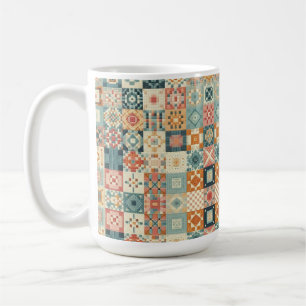 Mug Vintage, patchwork, paré