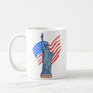 Mug Vintage Patriotic 4th of July Design